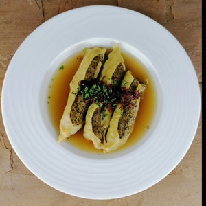 Hausgemachte Kronelamm Maultaschen